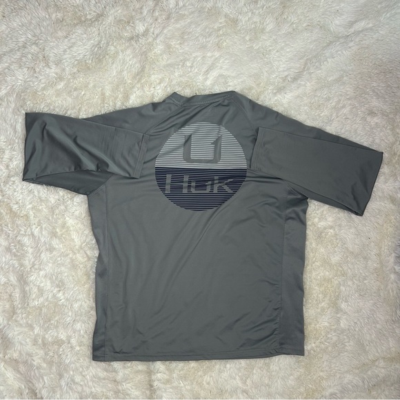 Huk long sleeve fishing shirt size Large gray - Picture 4 of 4